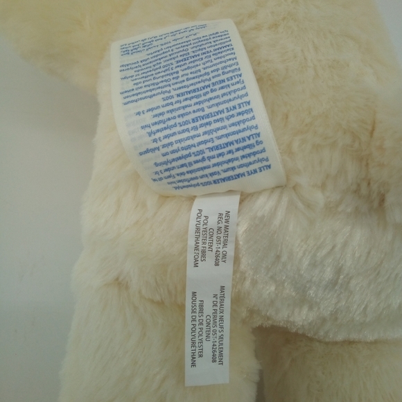 Build-A-Bear Lil Caramel Club Bonus Cream Red Paws Plush Bear 2019 - Picture 5 of 7